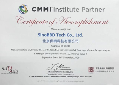 北京供銷科技獲CMMI3級認證，研發管理能力邁上新臺階，引領北京軟件開發新標桿